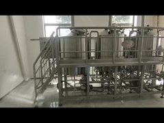 Fabricação de cervejas em recipientes multi-variáveis de 500L com fundo falso e raquete